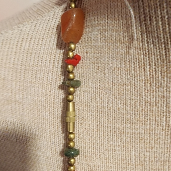 Multicolor Beaded Necklace - Picture 3 of 3